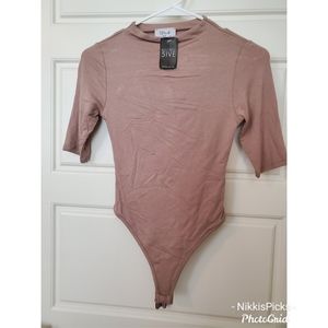 Brown blouse/bodysuit